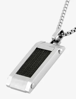 Pendentif acier CARGO et cable SO OR