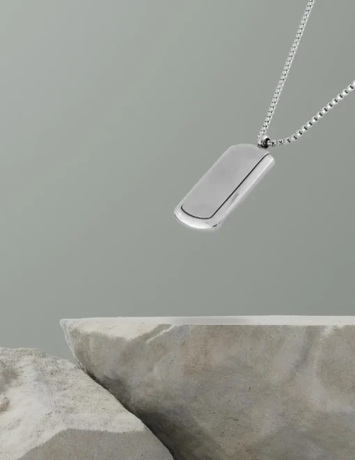 Pendentif acier CARGO finition brossé et brillant SO OR