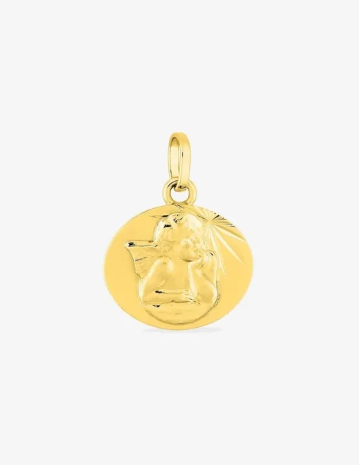 Pendentif ange or jaune 750 ‰ 15 x 18 mm SO OR