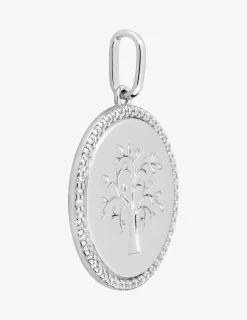Pendentif arbre de vie en argent 925 ‰ rhodié, oxydes de zirconium SO OR