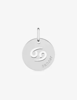 Pendentif argent 925 ‰ rhodié avec signe zodiaque cancer SO OR