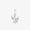 Pendentif argent 925 ‰ rhodié ange avec oxydes de zirconium SO OR