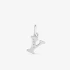 Pendentif argent 925 ‰ rhodié "Y" avec oxydes de zirconium SO OR