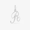 Pendentif argent 925 ‰ rhodié lettre "R" SO OR