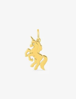 Pendentif breloque licorne en plaqué or SO OR