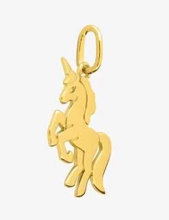 Pendentif breloque licorne en plaqué or SO OR
