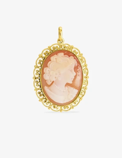 Pendentif camée en or jaune 750‰ SO OR