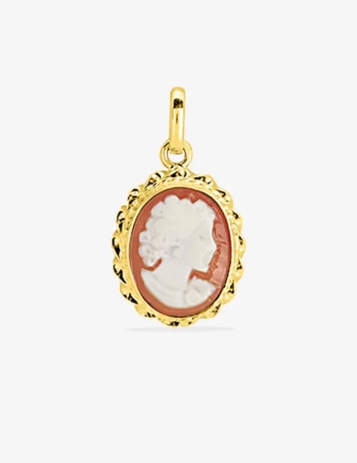 Pendentif camée or jaune 375 ‰ SO OR