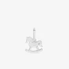 Pendentif cheval de bois en argent 925‰ rhodié SO OR