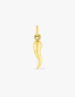 Pendentif corne italienne en or jaune 375 ‰ SO OR