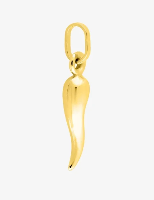 Pendentif corne italienne en or jaune 375 ‰ SO OR