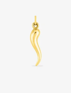 Pendentif corne italienne en or jaune 375 ‰ SO OR