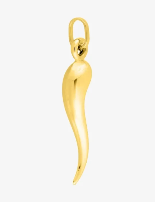 Pendentif corne italienne en or jaune 375 ‰ SO OR