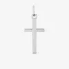 Pendentif croix 17 x 10 mm or blanc 375‰ SO OR