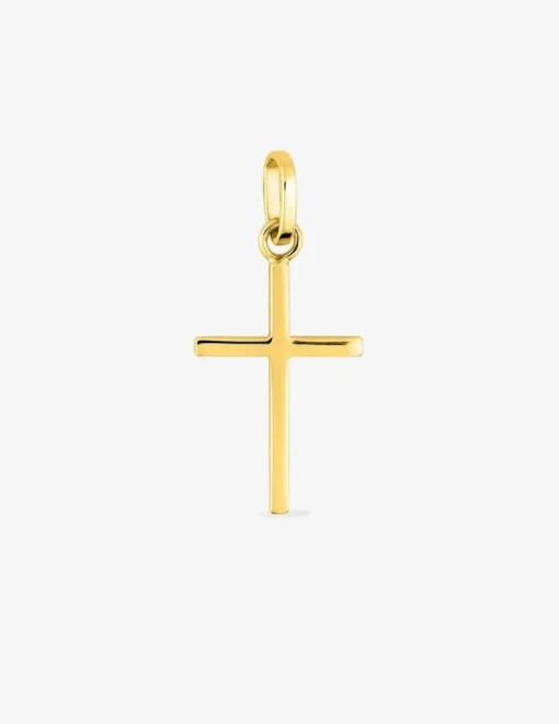 Pendentif croix 16 x 10 mm or jaune 375‰ SO OR