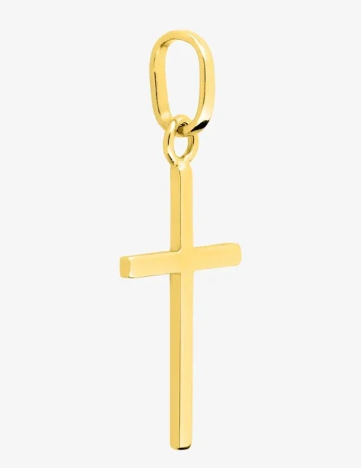 Pendentif croix 16 x 10 mm or jaune 375‰ SO OR