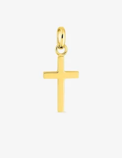 Pendentif croix 15 x 10 mm or jaune 375‰ SO OR
