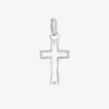 Pendentif croix ajourée or blanc 750 ‰ SO OR