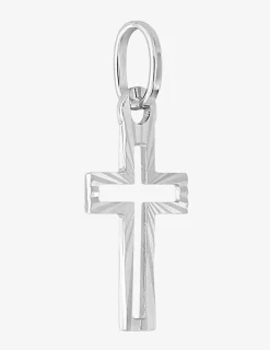 Pendentif croix ajourée or blanc 750 ‰ SO OR