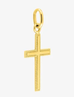 Pendentif croix ajourée or jaune 750 ‰ 13 x 26 mm SO OR