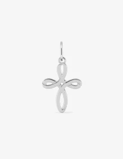 Pendentif croix argent rhodié 925 ‰ SO OR