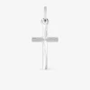 Pendentif croix en or blanc 375 ‰ SO OR
