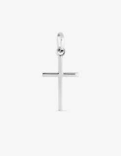 Pendentif croix en or blanc 375 ‰ SO OR