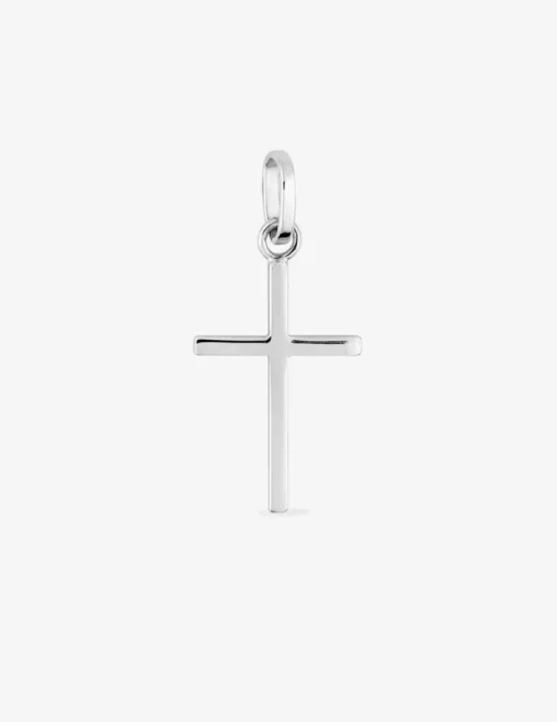 Pendentif croix en or blanc 375 ‰ SO OR