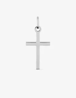 Pendentif croix en or blanc 375 ‰ SO OR