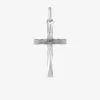 Pendentif croix en or blanc 375 ‰ SO OR