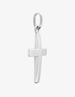 Pendentif croix en or blanc 375 ‰ SO OR