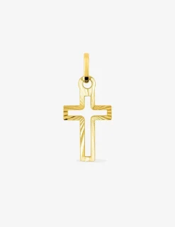 Pendentif croix en or jaune 375 ‰ SO OR