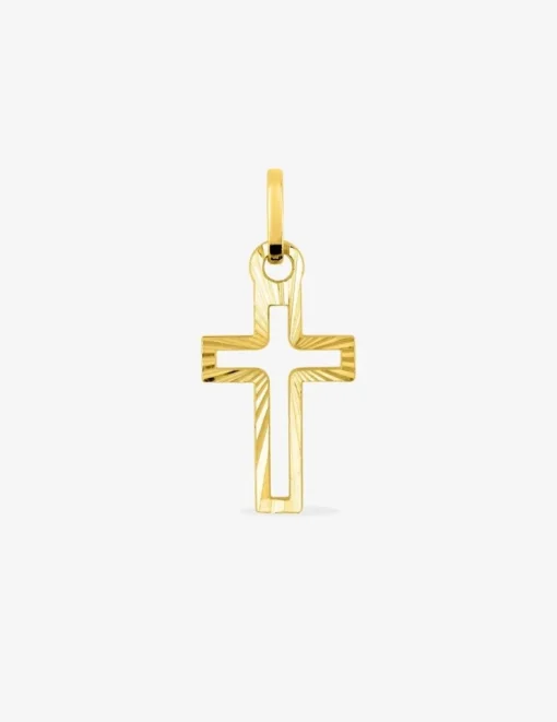 Pendentif croix en or jaune 375 ‰ SO OR