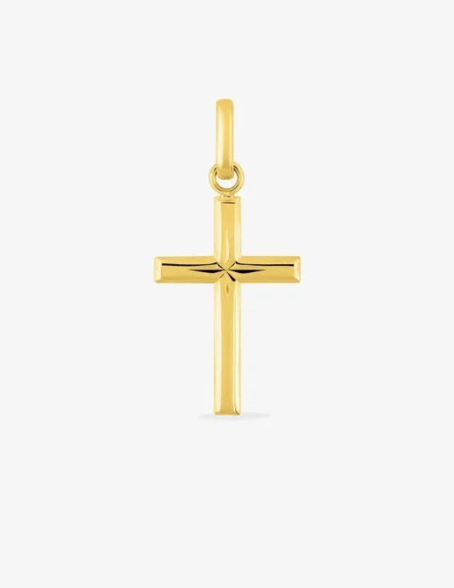 Pendentif croix en or jaune 375 ‰ SO OR