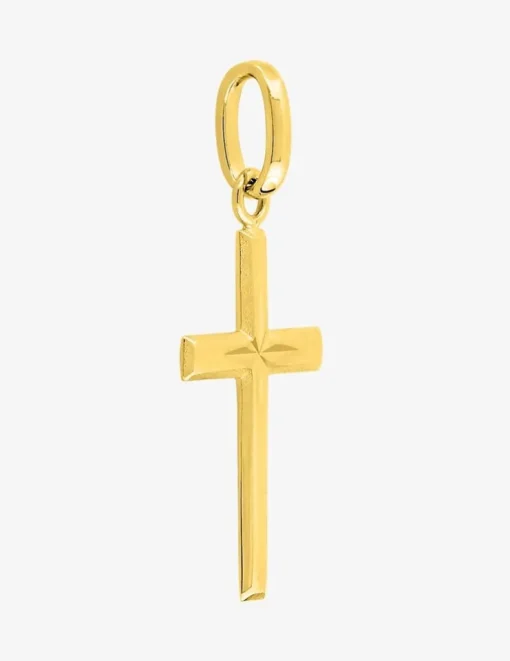 Pendentif croix en or jaune 375 ‰ SO OR
