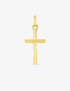 Pendentif croix en or jaune 375 ‰ SO OR