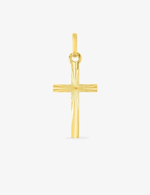 Pendentif croix en or jaune 375 ‰ SO OR