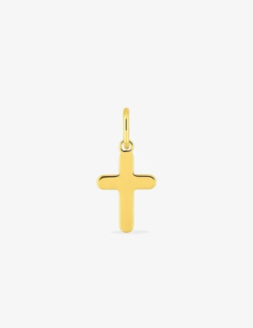 Pendentif croix en plaqué or SO OR