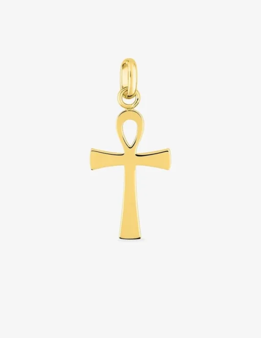 Pendentif croix égyptienne plaqué or SO OR
