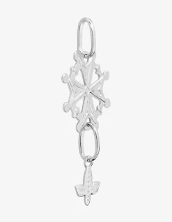 Pendentif croix huguenote en argent rhodié 925 ‰ SO OR