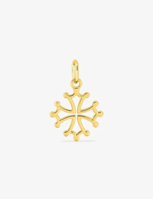 Pendentif croix occitane en or jaune 750 ‰ SO OR