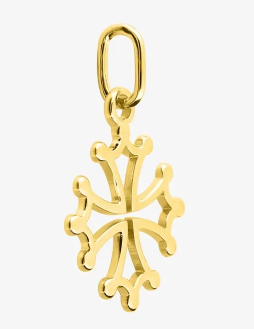 Pendentif croix occitane en or jaune 750 ‰ SO OR