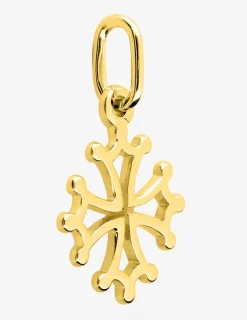 Pendentif croix occitane plaqué or SO OR