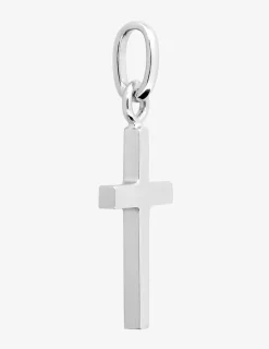 Pendentif croix or gris 750 ‰ dimensions 10 x 22 mm SO OR