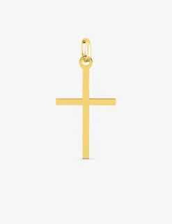 Pendentif croix or jaune 750 ‰ dimensions 13 x 28 mm SO OR