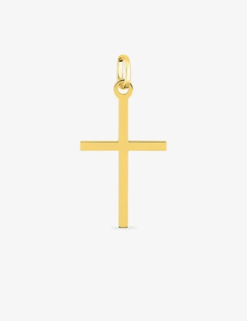 Pendentif croix or jaune 750 ‰ dimensions 13 x 28 mm SO OR