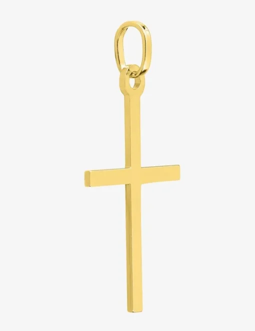 Pendentif croix or jaune 750 ‰ dimensions 13 x 28 mm SO OR