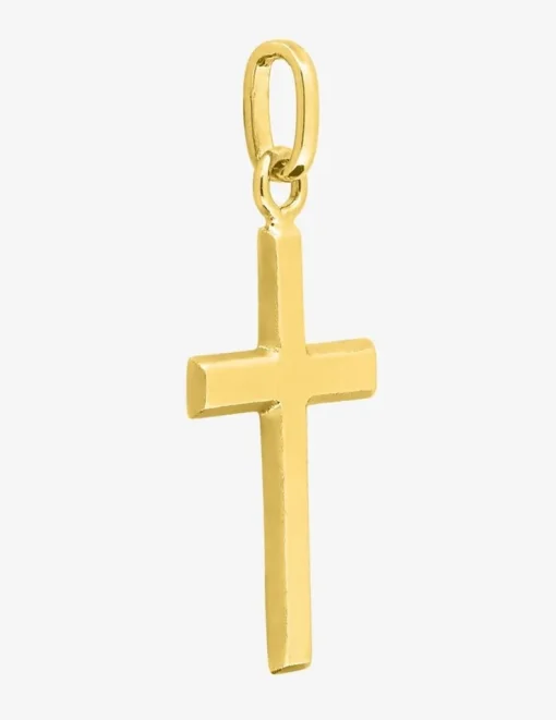Pendentif croix or jaune 750 ‰ dimensions 14 x 27 mm SO OR