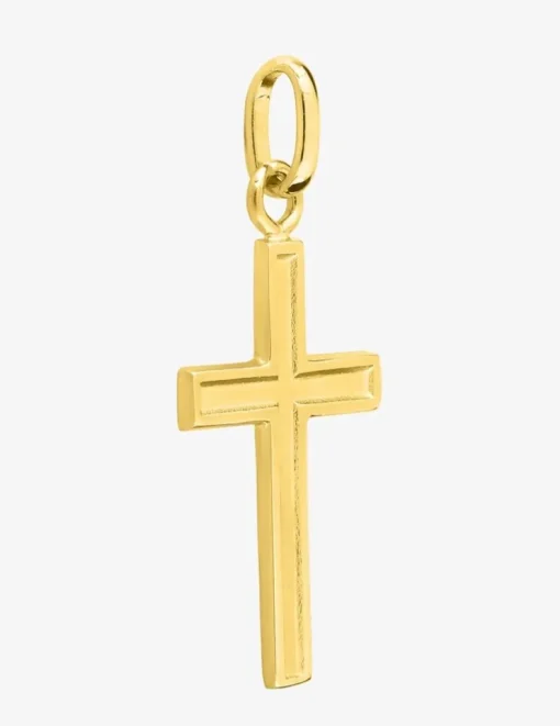 Pendentif croix or jaune 750 ‰ 14 x 27 mm SO OR