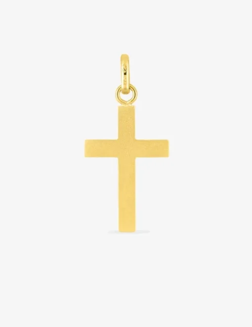Pendentif croix or jaune 750 ‰ 14 x 27 mm SO OR